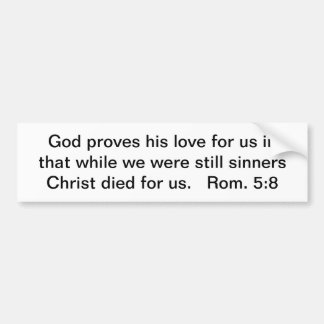 Christus stierf voor ons bumpersticker
