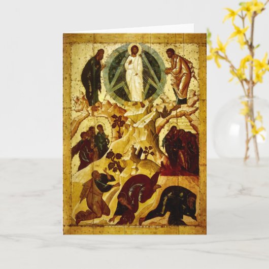 Christus Transfiguratie Kaart (Gele Bloem)