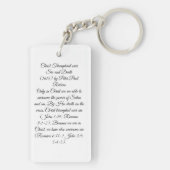 Christus triomfeert over de dood sleutelhanger (achterkant)