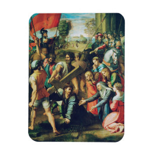 Christus valt op weg naar Calvarie Magneet