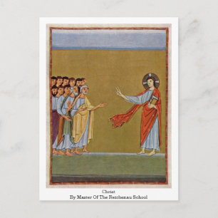 Christus van de Meester van de Reichenau School Briefkaart
