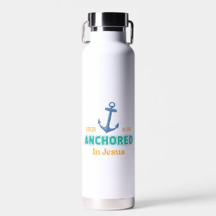 Christus Verankerde Tumbler met Hebreeën 6:19 Waterfles