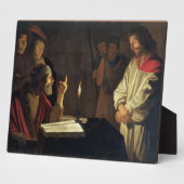Christus voor Caiaphas (olie op canvas) Fotoplaat (Zijkant)