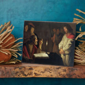 Christus voor Caiaphas (olie op canvas) Fotoplaat (Zijkant)