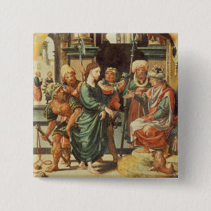 Christus voor piloot vierkante button 5,1 cm