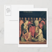 Christus Wast de voeten van de Disciples Briefkaart (Voorkant / Achterkant)