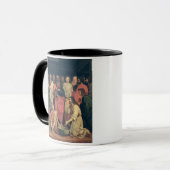 Christus Wast de voeten van de Disciples Mok (Voorkant links)