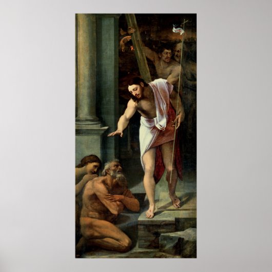 Christus's afkomst naar Limbo, c. 1532 Poster (Voorkant)