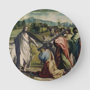 Christus's Charge aan St. Peter (cartoon voor de v Ronde Klok