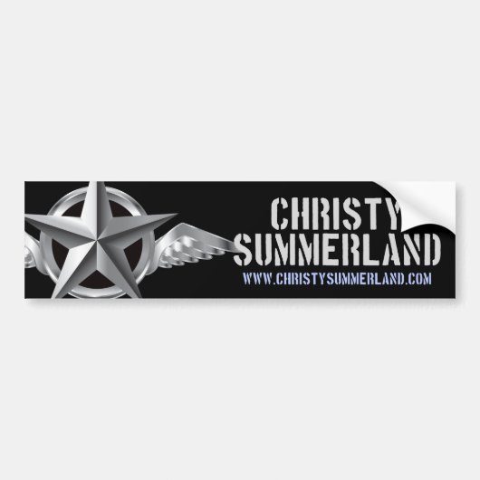 Christy Summerland Logo Bumpersticker (Voorkant)