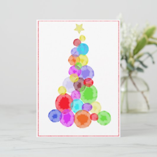 Chritsmas tree Carte de vacances (Debout devant)