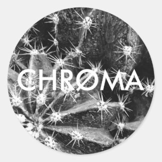 CHRØMA CACTUS-STICKER RONDE STICKER