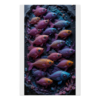 Chroma-Fin Drifters Perfect Poster