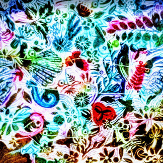 "Chroma Flora" 16x16 Kussen