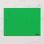 Chroma key kleur Groen Briefkaart (Achterkant)