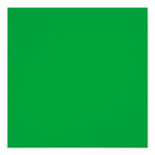 Chroma key kleur Groen Perfect Poster (Voorkant)
