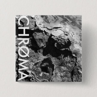 CHRØMA RUST BADGE VIERKANTE BUTTON 5,1 CM