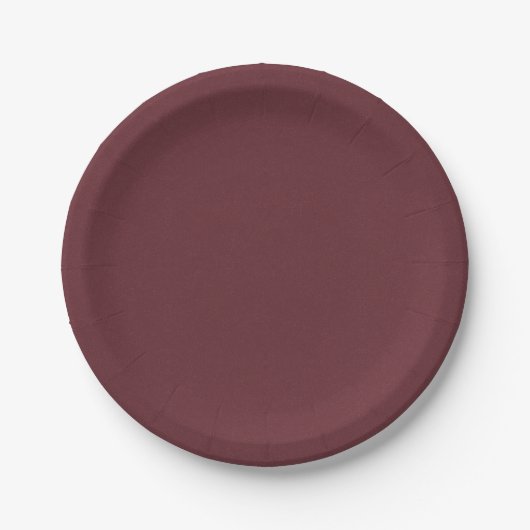 Chroma Textura - Assiette en Papier Vin (Devant)
