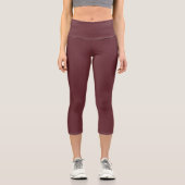 Chroma Textura - Capri Leggings hauts Wine (Recto)
