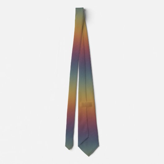 Chroma Textura - Rainbow Sunset Gradient Stropdas (Achterkant)