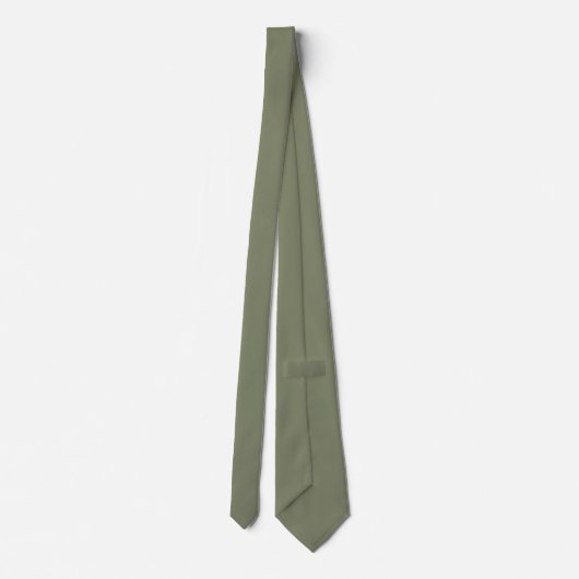 Chroma Textura - Sage effen kleur Stropdas (Achterkant)