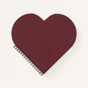 Chroma Textura - Wijn Hartvormig Spiraal Notebook Notitieboek