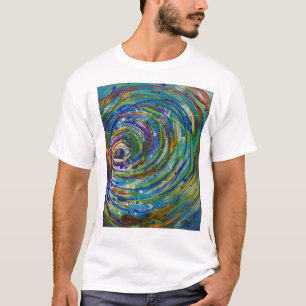 Chroma Vortex Abstracte kunst T-shirt
