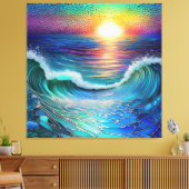 Chroma Zee zeegezicht Canvas Afdruk (Insitu (Woonkamer))