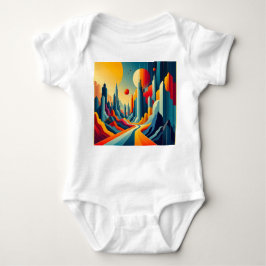 Chromatic Cityscape Romper