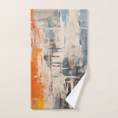 Chromatic Crossroads Abstract Digital Painting (Serviette à main)