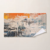 Chromatic Crossroads Abstract Digital Painting (Serviette à main)