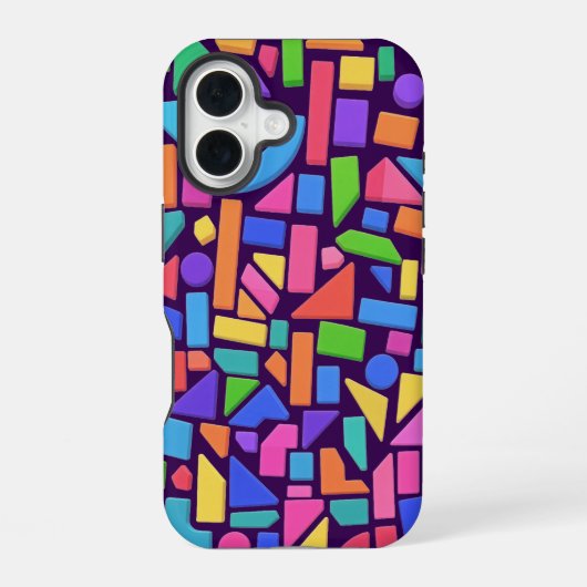 Chromatic Geometry iPhone 16 Hoesje (Achterkant)