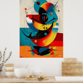 Chromatic Spiral – Mid-Century Abstract Motion Poster (Keuken)