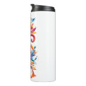 "Chromatic Vortex" abstract colors design Thermosbeker (Geroteerd rechts)