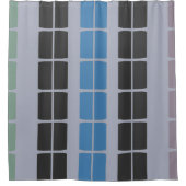Chromatisch Windowscape Blok Douchegordijn (Voorkant)