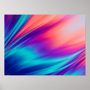 Chromatische Beweging Levendig Abstracte Poster