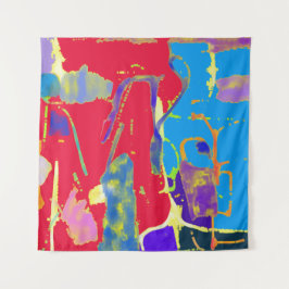 Chromatische botsing  Primaire puls Wandkleed