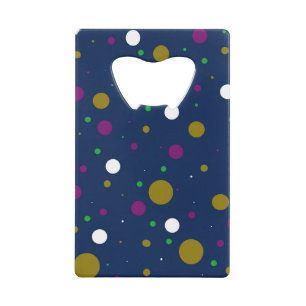 Chromatische Confetti flesopener Kredietkaart Flessenopener