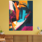 Chromatische Dwarsstromen Canvas Afdruk (Insitu (Woonkamer))
