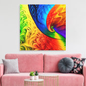 Chromatische genese canvas afdruk (Insitu (Woonkamer))