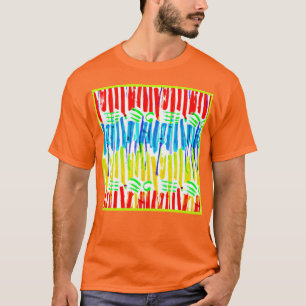 Chromatische Kunstfusie T-shirt