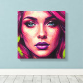 Chromatische Opname Uitgerekt Canvas Print (Insitu (Houten vloer))