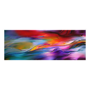 "Chromatische stromen" Hedendaagse Abstracte Foto Afdruk