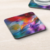 "Chromatische stromingen" Hedendaags Abstract Bier Onderzetter (Linkerzijde)