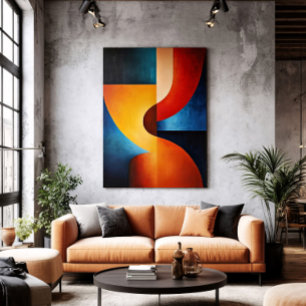 Chromatische Stroom Canvas Afdruk