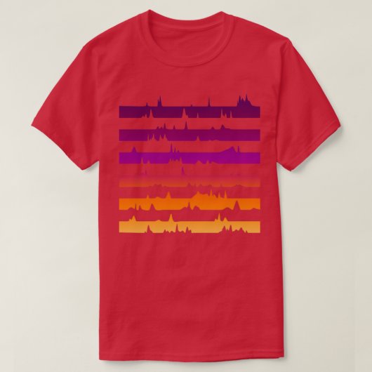 Chromatografisch Sunset T-shirt (Design voorkant)