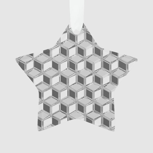 Chrome 3-d boîtes - gris argent (devant)