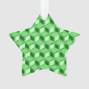 Chrome 3-d boîtes - vert émeraude