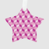 Chrome 3-d dozen - fuchsia roze ornament (achterkant)