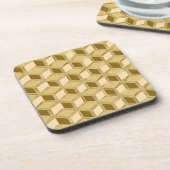 Chrome 3D-dozen - goudkleurig Onderzetter (Linkerzijde)